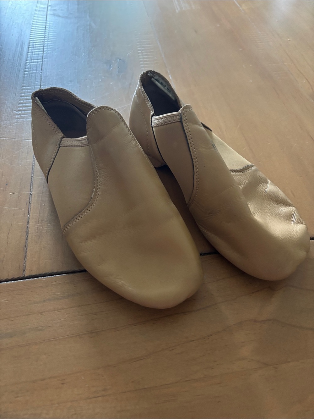 Weissman Tan Leather Slip-On Kids Loafers